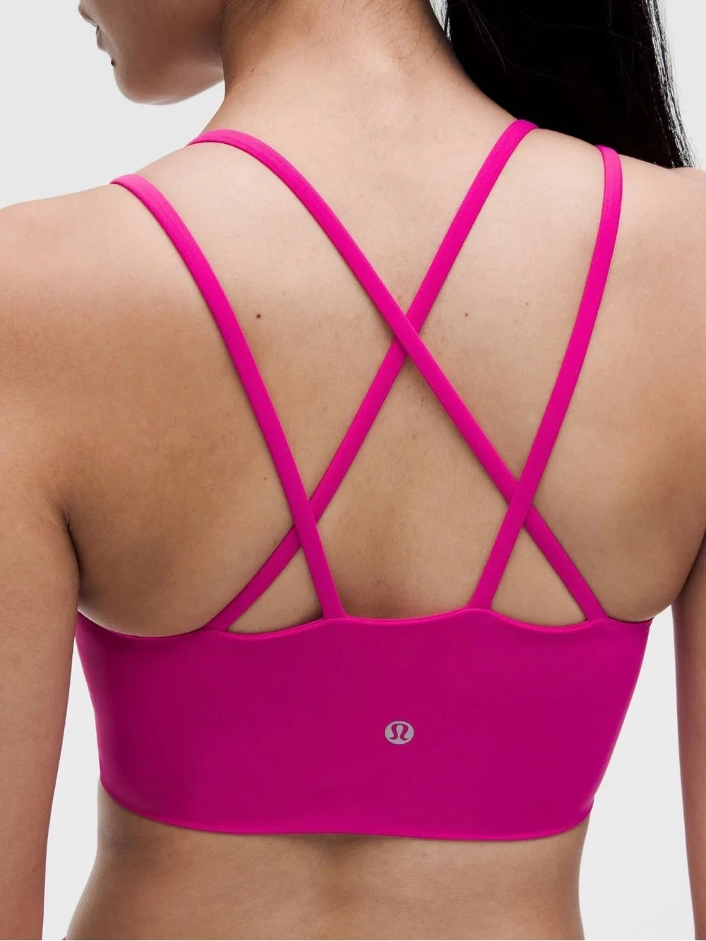 lululemon athletica Strappy Sports Bra in Bright Fuchsia